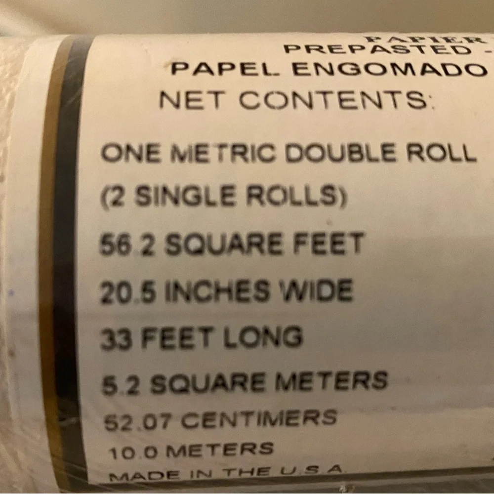 Arnold Palmer Cream Wallpaper Roll. Set of 2. Double Rolls each. New in Plastic.